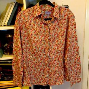 Liberty floral cotton shirt Size 12